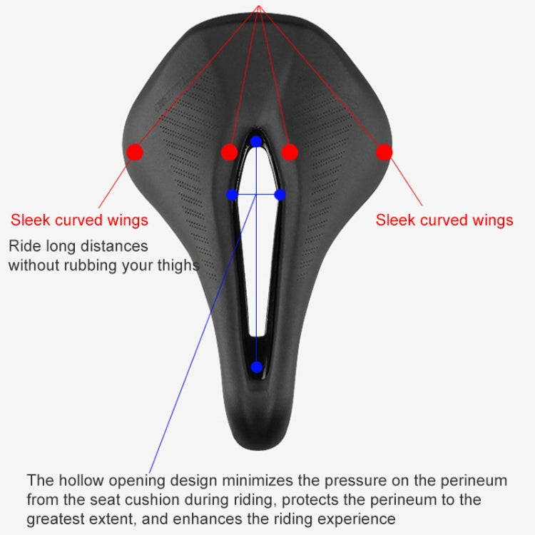 GUB 1180 PU Soft Breathable Hollow Bicycle Saddle Reluova