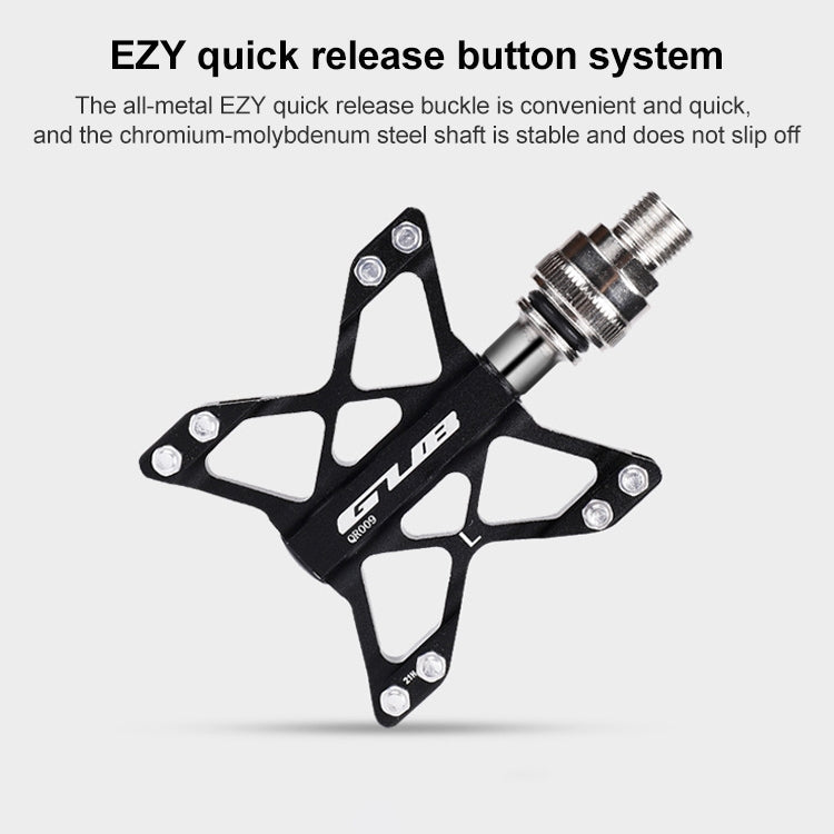 GUB QR-009 Aluminum Alloy MTB Non-slip Bicycle Pedals Reluova