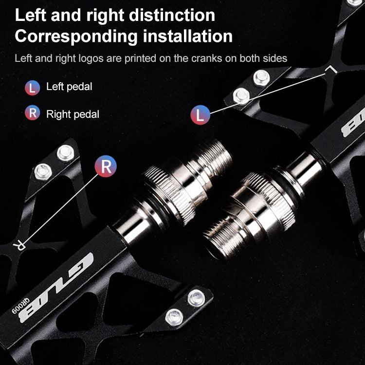 GUB QR-009 Aluminum Alloy MTB Non-slip Bicycle Pedals Reluova