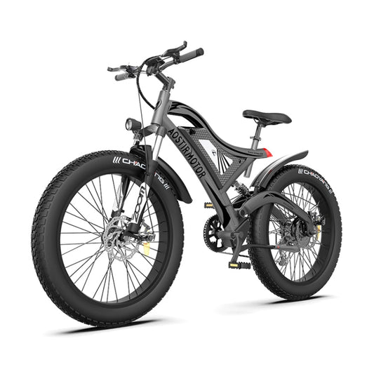 AOSTIRMOTOR 750W 48V 15AH Aluminium Electric Bike with 26 inch Tires for Adults