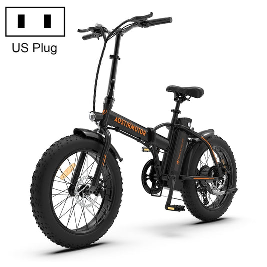 AOSTIRMOTOR 500W 36V 13AH Folding Electric Bicycle with 20 inch Tires for Adults