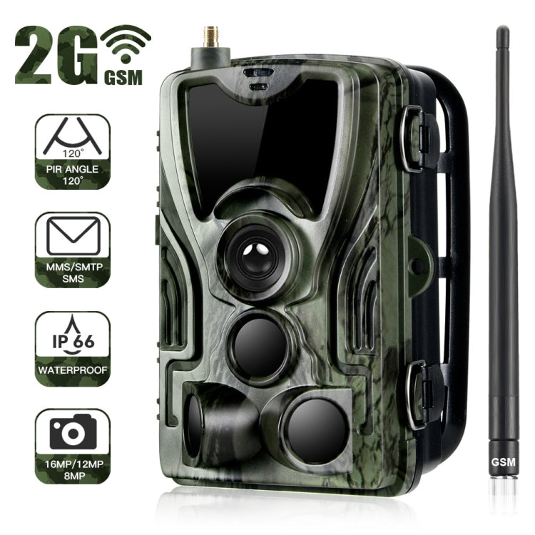 HC801M 2G GSM Waterproof IP66 IR Night Vision Security Hunting Trail Camera, 120 Degree PIR Angle Reluova