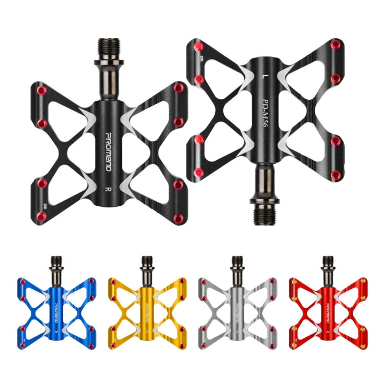 PROMEND PD-M56 1 Pair Mountain Bicycle Aluminum Alloy 3-Bearings Pedals Reluova