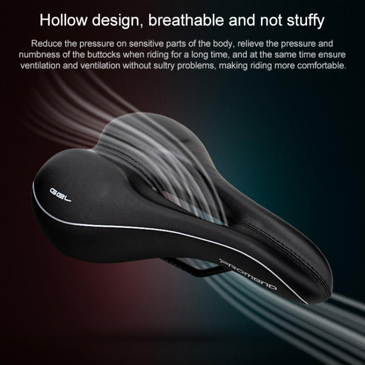 PROMEND SD-565 Hollow Breathable Silicone Bicycle Saddle Reluova