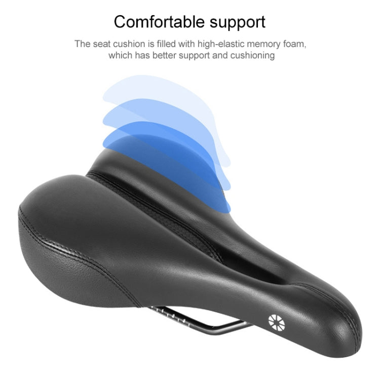 PROMEND SD-3301URN Hollow Breathable Memory Foam Bicycle Saddle Reluova