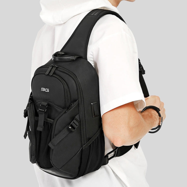 Bange BG-77120 Men Waterproof Crossbody Chest Bag with USB Port, Size: 36 x 22 x 10cm Reluova