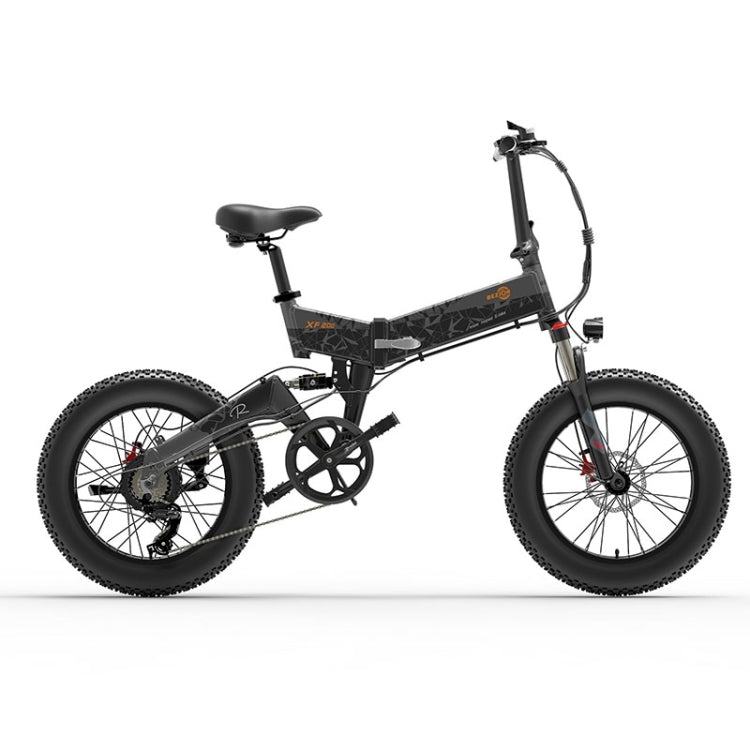 BEZIOR XF200 1000W 48V 15AH Folding Electric Snow Bicycle with 20 inch Tires, EU Plug