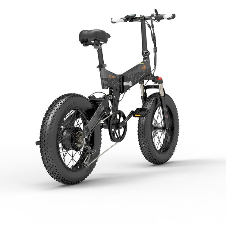 BEZIOR XF200 1000W 48V 15AH Folding Electric Snow Bicycle with 20 inch Tires, EU Plug