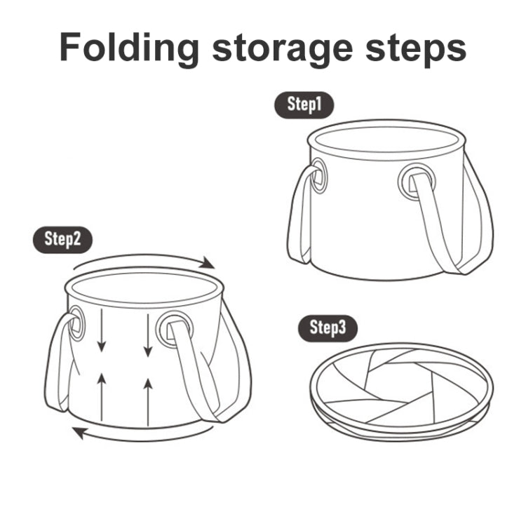 Naturehike NH20SJ040 20L PVC Outdoor Camping Foldable Water Storage Bucket Reluova