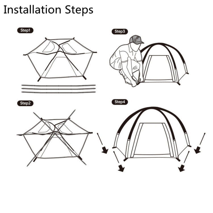 Naturehike NH21ZP014 Outdoor Hexagonal Cotton Breathable Pet Tent