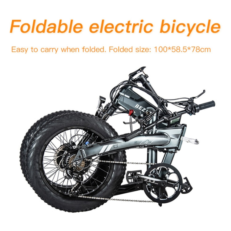 BEZIOR XF005 500W 36V / 16Ah Dual Motor Folding Electric Bicycle with 20 inch Tires, EU Plug