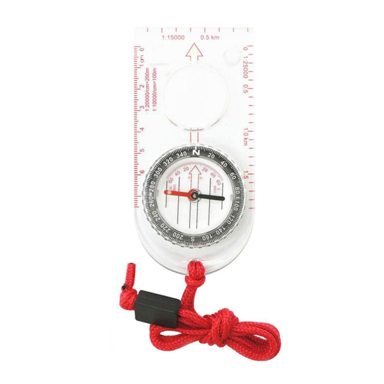 2pcs Nisa SD482 Outdoor Compass Map Scale with Magnifying Glass Multifunction Reluova