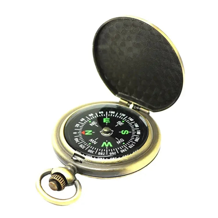 Nisa J35A Vintage Metal Flip Pocket Watch Compass Reluova