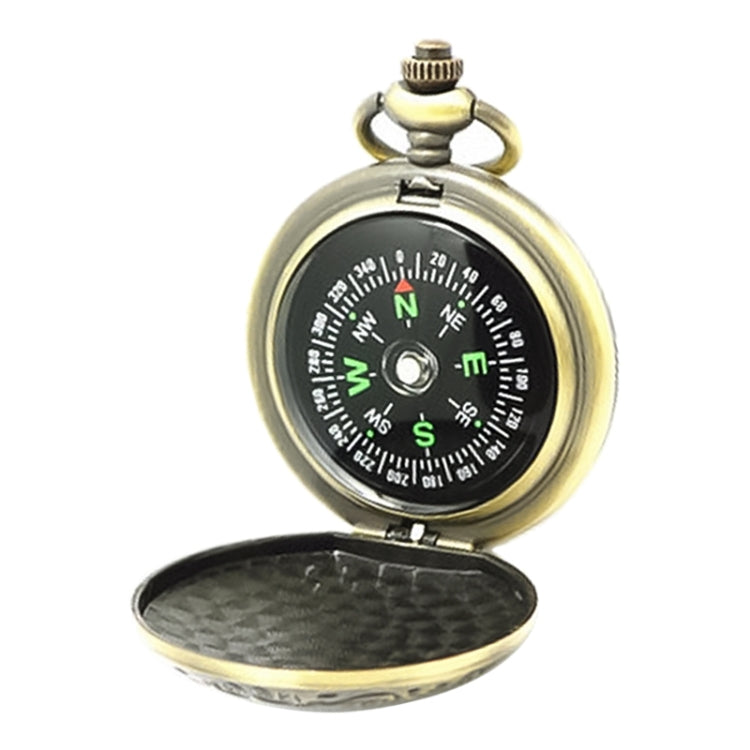 Nisa J35A Vintage Metal Flip Pocket Watch Compass Reluova