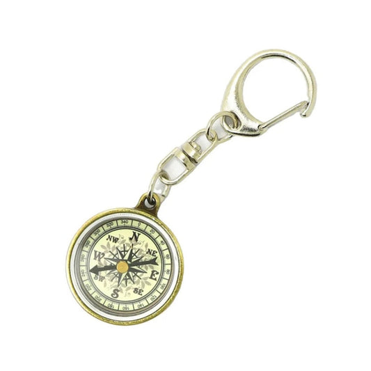 Nisa C25X Vintage Zinc Alloy Metal Compass with Keychain Reluova