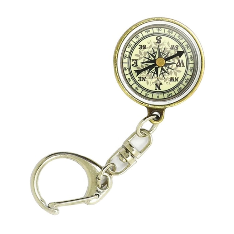 Nisa C25X Vintage Zinc Alloy Metal Compass with Keychain Reluova