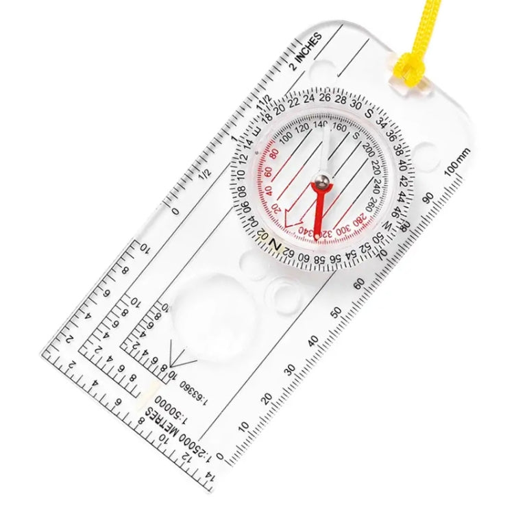 2pcs Nisa DC40-3A Outdoor Transparent Compass Map Scale Reluova