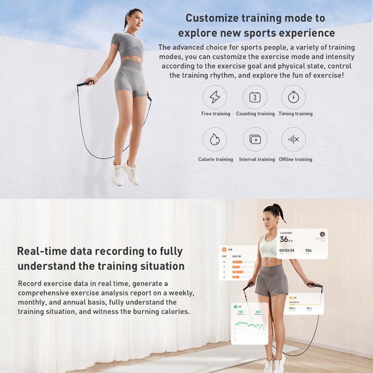 Original Xiaomi Mijia Smart Training Skipping Rope Dual Mode Supports Sports APP Reluova