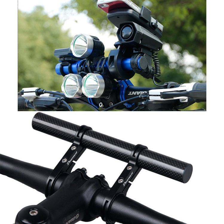 HLD-208 Mountainous Bicycle Carbon Fiber Handlebar Extension Frame Flashlight Bracket Reluova