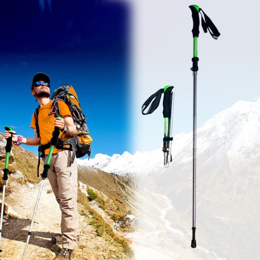 125cm Adjustable Portable Outdoor Aluminum Alloy Trekking Poles Stick