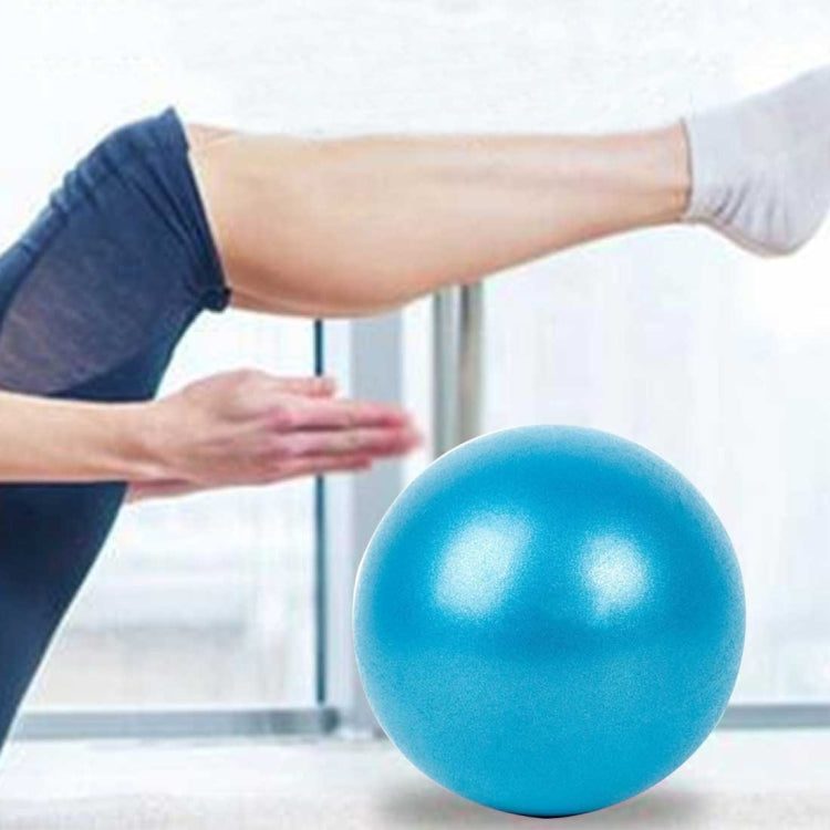 Mini Yoga Pilates Ball Explosion-proof PVC Ball Balanced Fitness Gymnastic Exercise Training with Straw, Diameter: 25cm Reluova