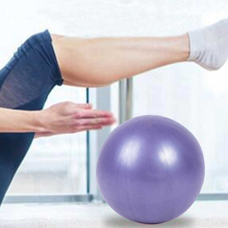 Mini Yoga Pilates Ball Explosion-proof PVC Ball Balanced Fitness Gymnastic Exercise Training with Straw, Diameter: 25cm