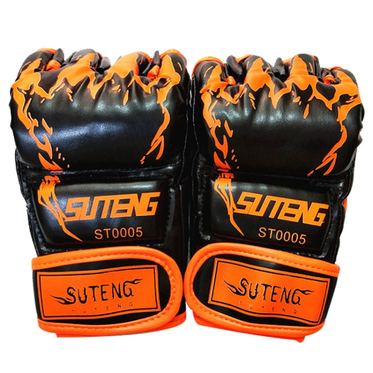 SUTENG Half Fingers Training Boxing Gloves for Adults