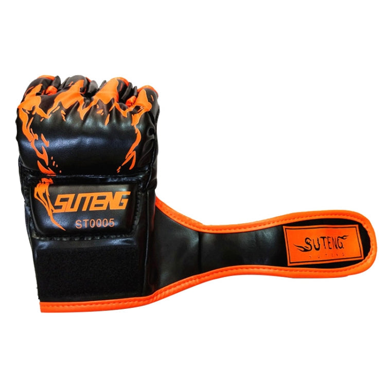 SUTENG Half Fingers Training Boxing Gloves for Adults