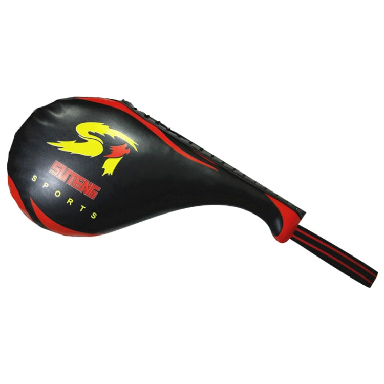 SUTENG PU Leather Boxing Double Leaf Target Chicken Leg Shape Trainer for Adults Reluova