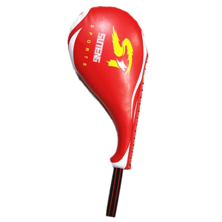 SUTENG PU Leather Boxing Double Leaf Target Chicken Leg Shape Trainer for Adults Reluova