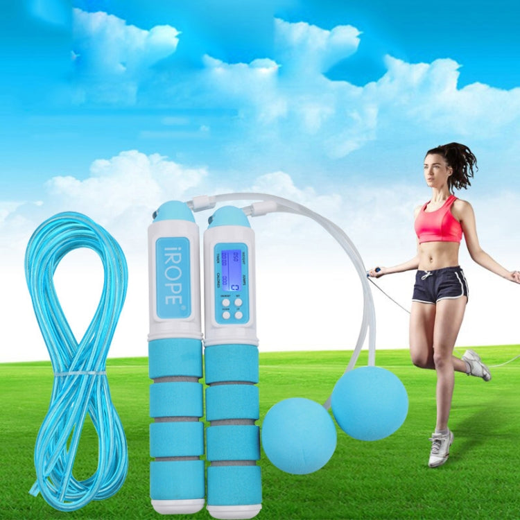 iROPE Professional Electronic Timer and Counter Skipping Rope with 4-button LCD Display