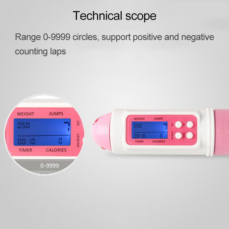 iROPE Professional Electronic Timer and Counter Skipping Rope with 4-button LCD Display