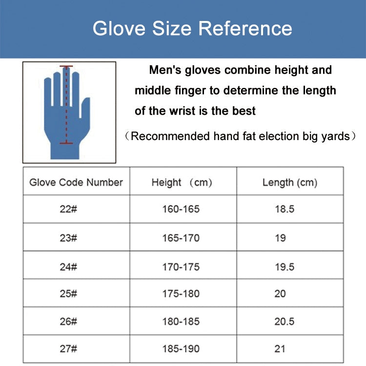 PGM Left Hand Sheepskin Anti-slip Particle Golf Men Gloves, Size: 23#