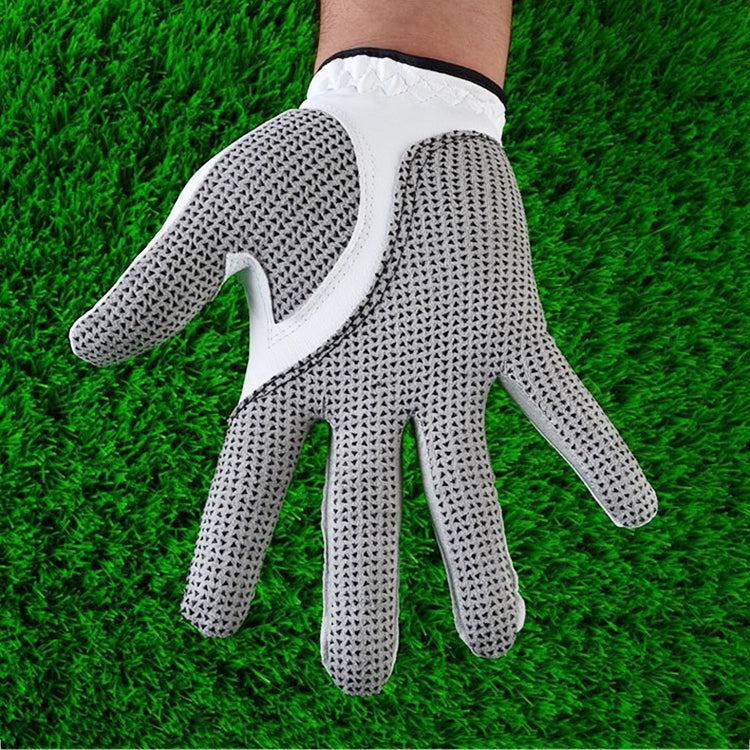 PGM Right Hand Sheepskin Anti-slip Particle Golf Men Gloves, Size: 27#