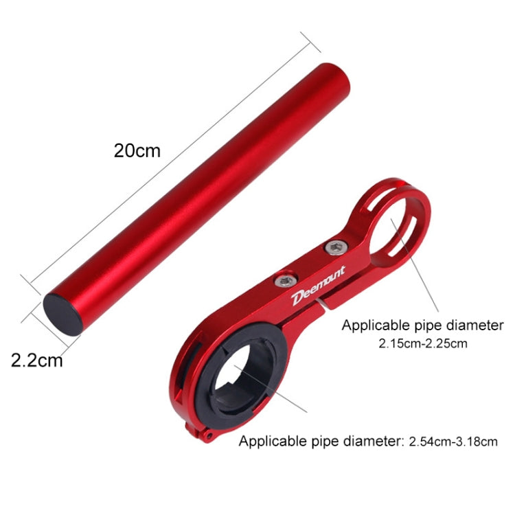 HLD-208 Mountainous Bicycle Aluminium Alloy Handlebar Extension Frame Flashlight Bracket Reluova