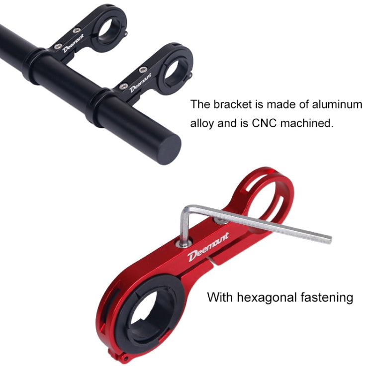 HLD-208 Mountainous Bicycle Aluminium Alloy Handlebar Extension Frame Flashlight Bracket Reluova