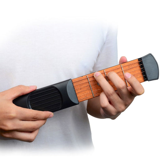 Mini Pocket Guitar Portable Guitar Trainer Finger Chord Conversion Trainer KD10