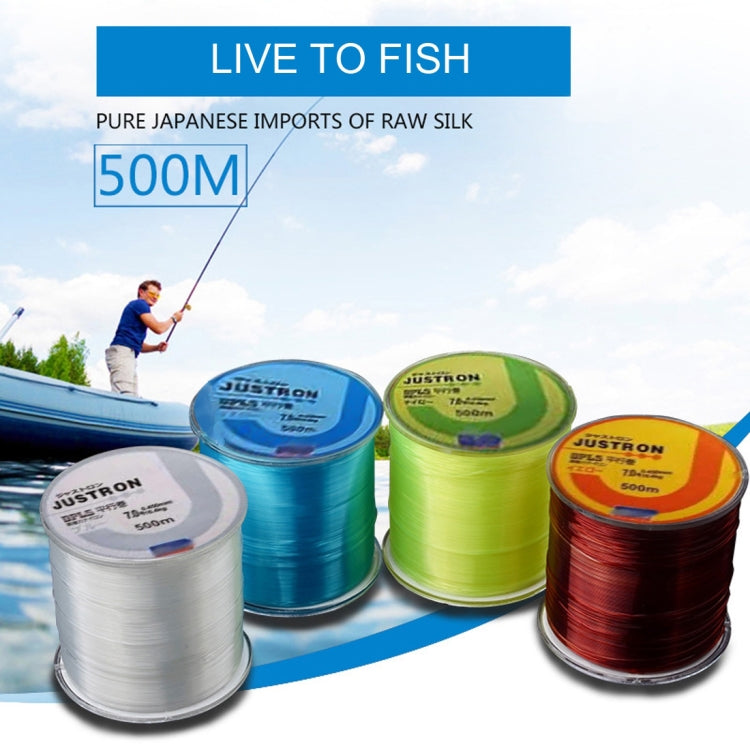 6.0# 0.40mm 15.5kg Tension 500m Extra Strong Imported Raw Silk Nylon Fishing Line (Grass Yellow)