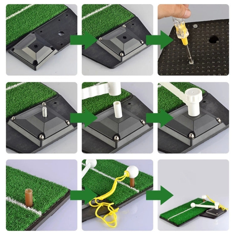 PGM Golf 66 Grass Putting Mat Push Rod Trainer, Size: 48x23cm