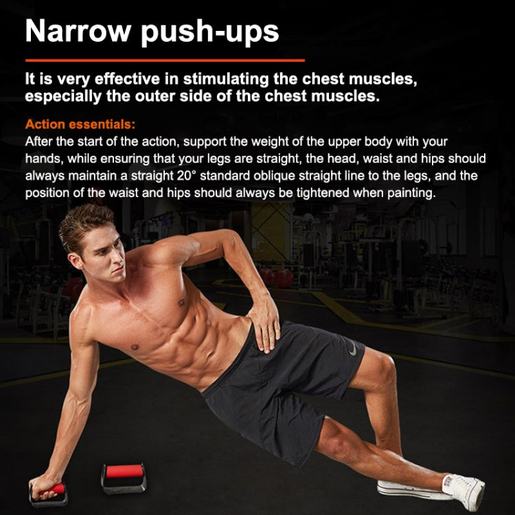 A Pair Home Fitness Trainer Saddle-shaped Push-up Bracket