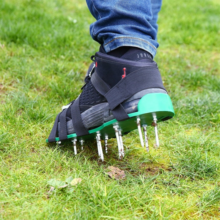 Garden Lawn Garden Tools Grass Ripper Spiked Shoes with 8 Metal Buckles My Store