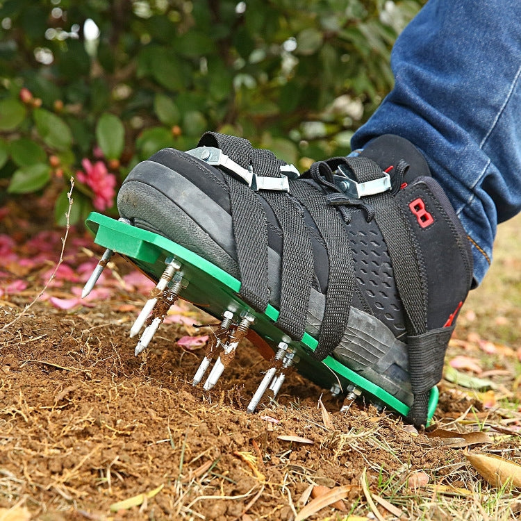 Garden Lawn Garden Tools Grass Ripper Spiked Shoes with 8 Metal Buckles My Store