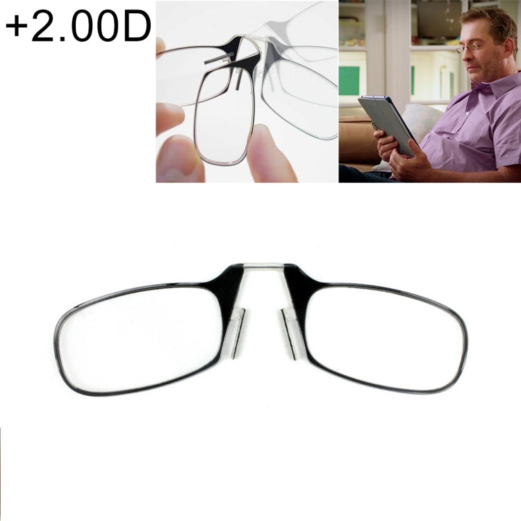 Ultra Thin High-definition Nose Resting Card Style Portable Presbyopic Hypermetropic Reading Glasses, +2.00D Reluova