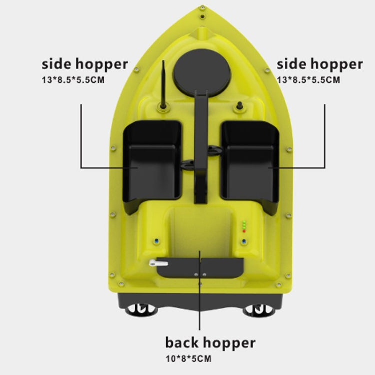 D18B GPS Outdoor Double Motors Fishing Bait Boat with 3 Bait Containers , US Plug