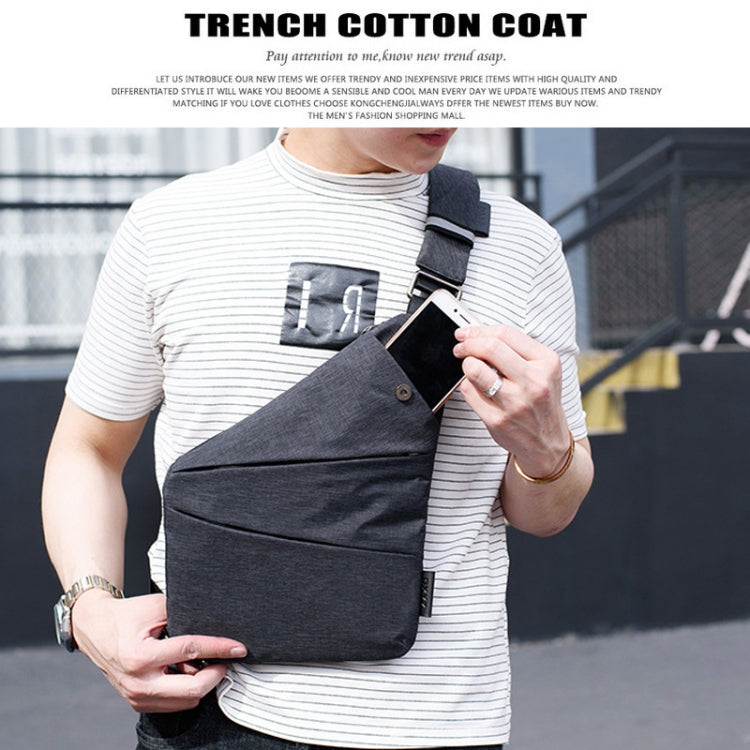 Multi-Function Portable Anti-theft Polyester Business Chest Bag Outdoor Sports Left Shoulder Bag for Men