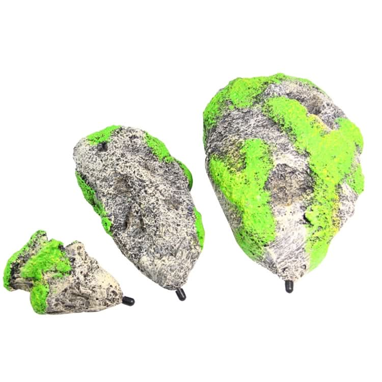 Aquarium Decoration Floating Pumice Suspended Stone Artificial Fish Tank Acuarios Moss Flying Rock Aquatic Ornament Landscape, Small Size: 5.8 x 9.2cm - Reluova