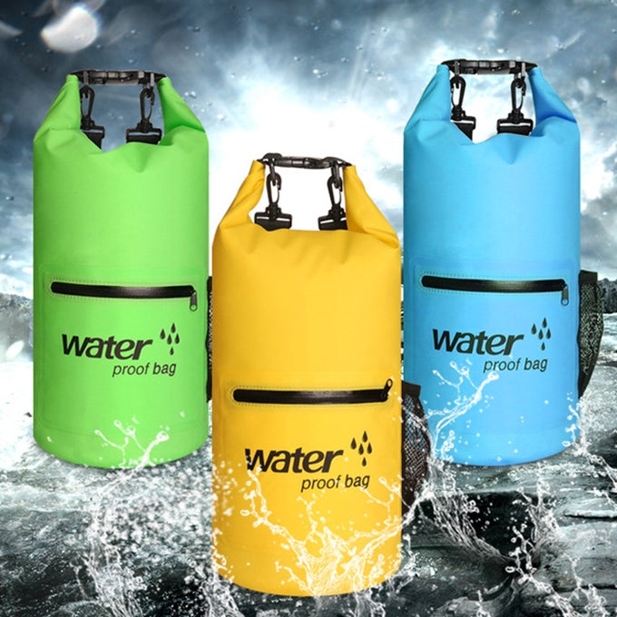 Outdoor Waterproof Dry Dual Shoulder Strap Bag Dry Sack PVC Barrel Bag, Capacity: 10L Reluova