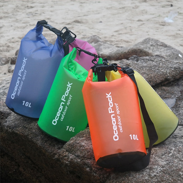 Outdoor Waterproof Single Shoulder Dry Bag Dry Sack PVC Barrel Bag, Capacity: 5L Reluova