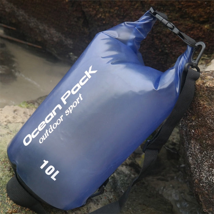 Outdoor Waterproof Single Shoulder Dry Bag Dry Sack PVC Barrel Bag, Capacity: 10L Reluova