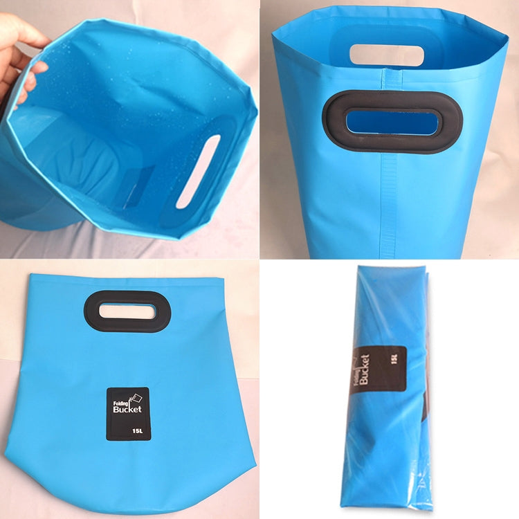 Outdoor Portable Folding Sink PVC Collapsible Bucket, Capacity: 15L Reluova